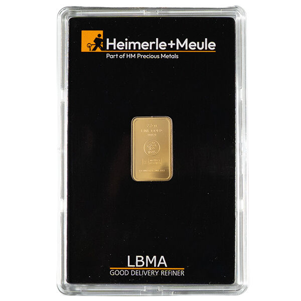 2,5 g Goldbarren Heimerle und Meule 2,5 g Goldbarren Heimerle und Meule