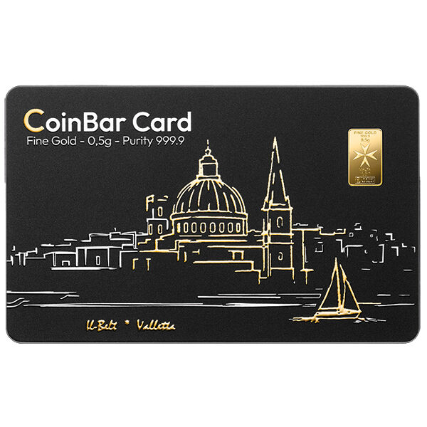 0,5 g Goldmünzbarren CoinBar Card Heimerle und Meule
