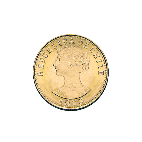 50 Pesos Goldmünze Chile