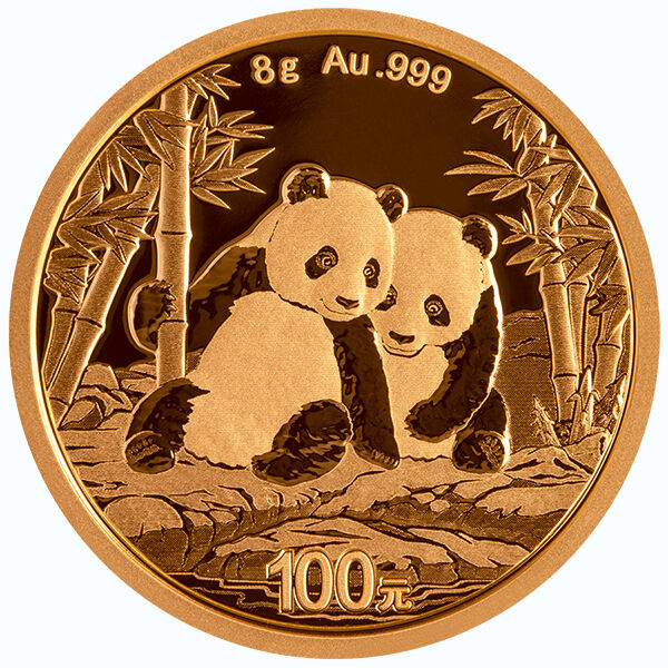 8 g Goldmünze China Panda 2026