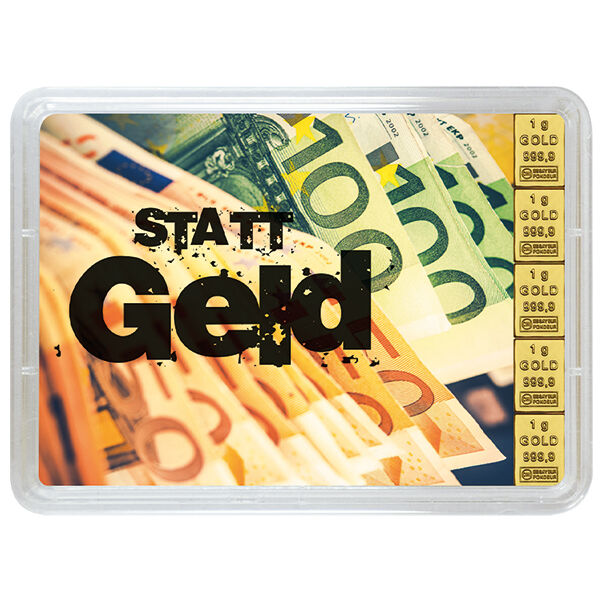 Gold statt Geld Goldbarren 5 x 1 g Gold statt Geld Goldbarren 5 x 1 g