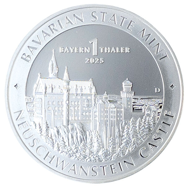 1 Unze Silbermünze Bayern Thaler "Neuschwanstein" 2025