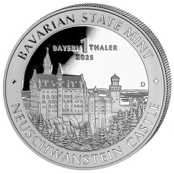 1 Unze Silbermünze Bayern Thaler "Neuschwanstein" 2025