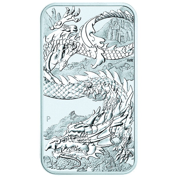 1 Unze Silbermünzbarren Dragon Rectangle (diverse Jahrgänge)