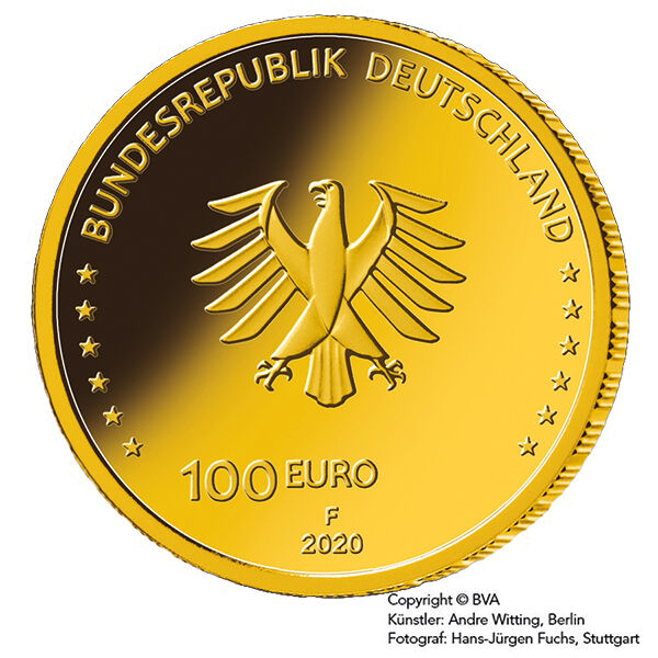 100 Euro Gold 1/2 Unze 2020 Einigkeit