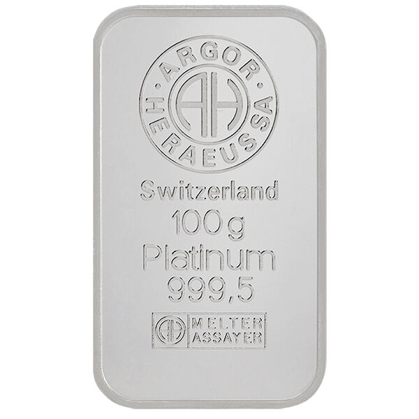100 g Platinbarren (diverse Hersteller) LPPM zertifiziert