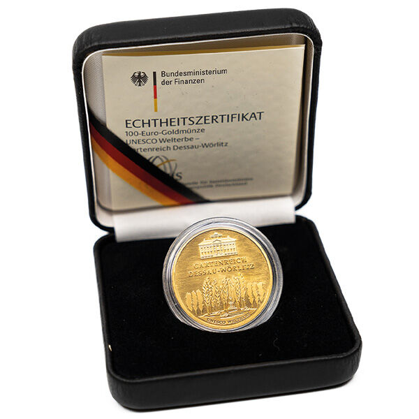 100 Euro Gold 1/2 Unze 2013 UNESCO Welterbe Gartenreich Dessau-Wörlitz