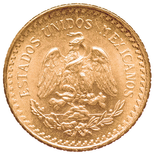 2,5 Pesos Centenario mit Wappentier Mexikos Vorderseite