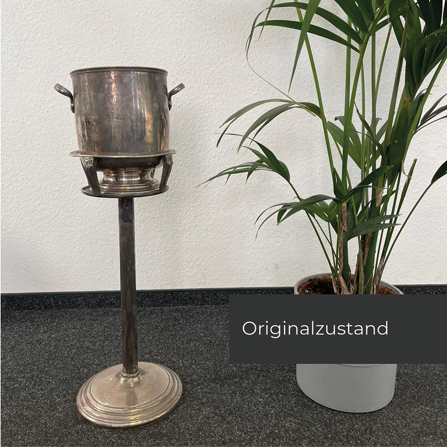 Kompletter Sektkühler im Originalzustand vor der Reinigung