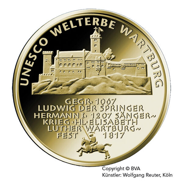 100 Euro Gold 1/2 Unze 2011 UNESCO Welterbe Wartburg