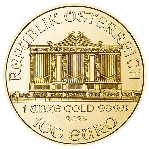 1 Unze Goldmünze Wiener Philharmoniker 2026