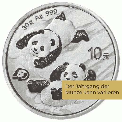 30 g Silber China Panda (diverse Jahrgänge) 30 g Silber China Panda (diverse Jahrgänge)