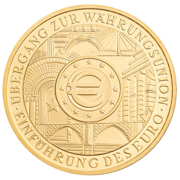 1 Unze Goldmünze 200 Euro Goldeuro 2002 Währungsunion 1 Unze Goldmünze 200 Euro Goldeuro 2002 Währungsunion