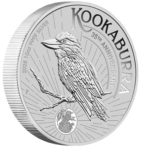 10 Unzen Silbermünze Kookaburra 2025 Moroder Scheideanstalt 10 Unzen Silbermünze Kookaburra 2025 Moroder Scheideanstalt