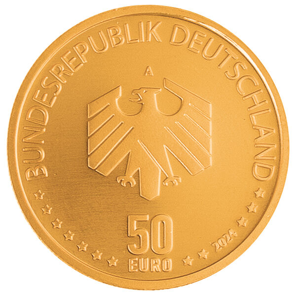 1/4 Unze Goldmünze 50 Euro Deutsches Handwerk Mobilität 2024