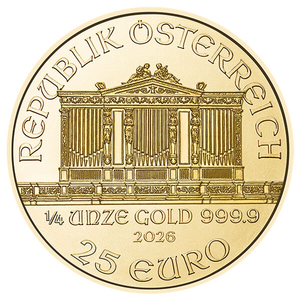 1/4 Unze Goldmünze Wiener Philharmoniker 2026