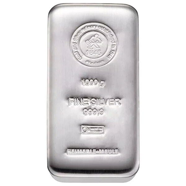 1 kg Silberbarren (diverse LBMA zertifizierte Hersteller)