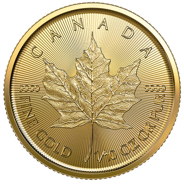 1/10 Unze Goldmünze Maple Leaf (diverse Jahrgänge) 1/10 Unze Goldmünze Maple Leaf (diverse Jahrgänge)