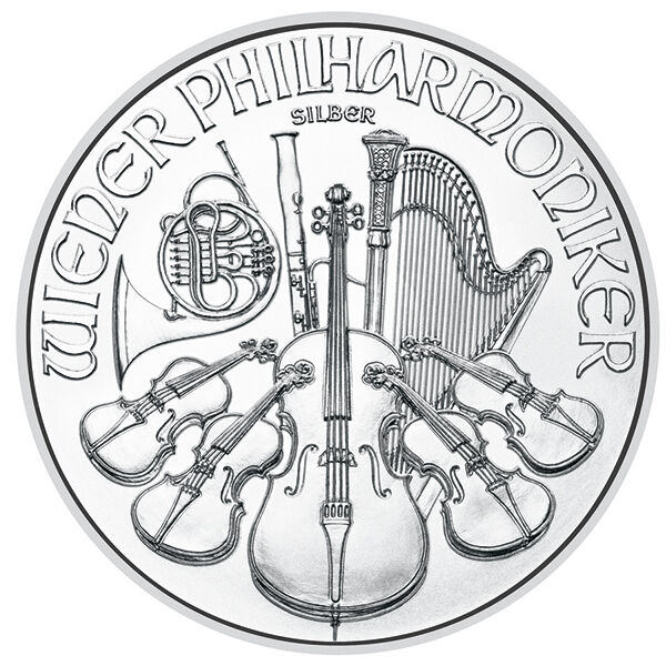 1 Unze Silber Wiener Philharmoniker (diverse Jahrgänge) 